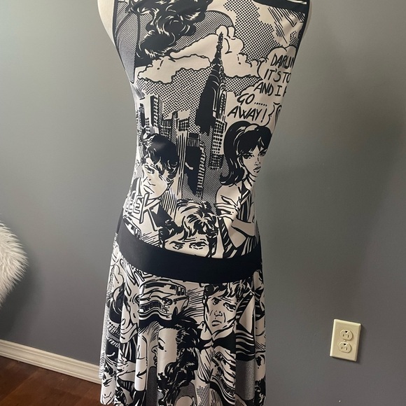 COMIC print spandex dress - Picture 6 of 9